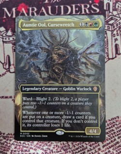 MTG Auntie Ool, Cursewretch Borderless Lorwyn Eclipsed Magic the Gathering NM - Image 1