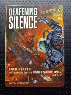 Magic The Gathering MTG Edge Of Eternities #120 Deafening Silence Borderless - Image 1