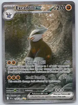 Excadrill ex 168/086 SIR (NM) - SV10.5: Black Bolt - Pokemon TCG - Image 1
