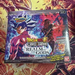 Dragon Ball Super Card Game REALM OF THE GODS Booster Box (24 Packs) SEALED - Image 1