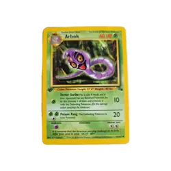 Pokemon Cards: Fossil 1st Edition Uncommon: Arbok 31/62 - Image 1