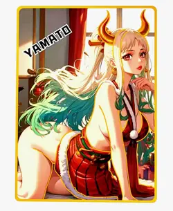 Waifu Anime Cards TCG | One Piece - Yamato [ METAL CARD ] Sexy Anime Hentai Girl - Image 1