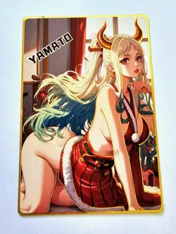 Waifu Anime Cards TCG | One Piece - Yamato [ METAL CARD ] Sexy Anime Hentai Girl - Image 2