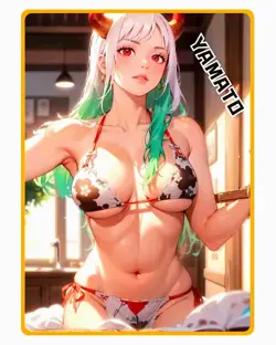Waifu Anime Cards TCG | One Piece - Yamato [ METAL CARD ] Sexy Anime Hentai Girl - Image 1