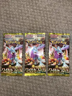 JAPANESE Pokemon WILD FORCE Booster Pack Sv5K New & Factory Sealed TCG (3x) LOT - Image 2