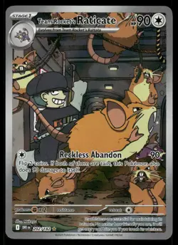 Pokemon Cards Team Rocket's Raticate 202/182 Destined Rivals NM - Image 1