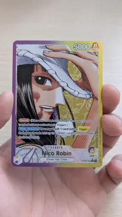 One Piece Card Game - Nico Robin Op09-062 Alt Art Leader English - Image 1