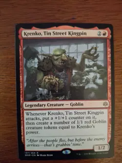 MTG Krenko, Tin Street Kingpin (137/330) War of the Spark NM - Image 1