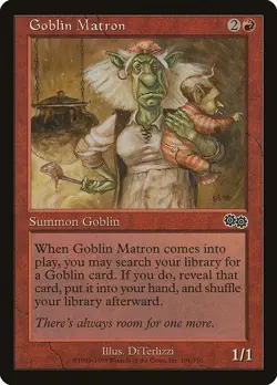 Goblin Matron 1x MtG Urza's Saga USG PLAYED - Image 1