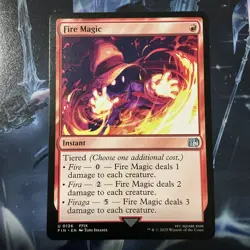 MTG, Fire Magic 136 M/NM Final Fantasy Regular Magic The Gathering - Image 1