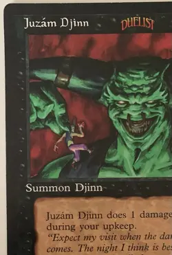 Magic The Gathering MTG JUZAM DJINN Promo 6x9 Oversize Jumbo Card! - Image 2