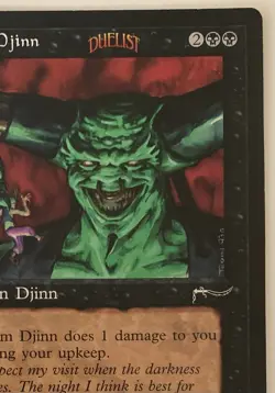 Magic The Gathering MTG JUZAM DJINN Promo 6x9 Oversize Jumbo Card! - Image 3