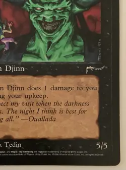 Magic The Gathering MTG JUZAM DJINN Promo 6x9 Oversize Jumbo Card! - Image 5