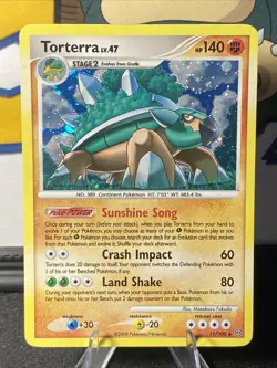 Pokemon TCG Torterra 11/100 Diamond & Pearl: Stormfront Holo Rare - Image 1