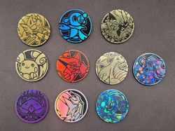 Pokemon Coins TCG Official Lot of 10 - NO DUPLICATES - Image 1