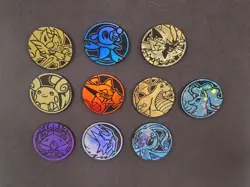 Pokemon Coins TCG Official Lot of 10 - NO DUPLICATES - Image 2
