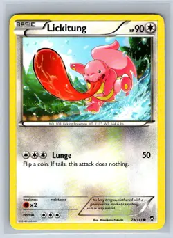 Pokemon Lickitung XY Furious Fists 78/111 LP - Image 1