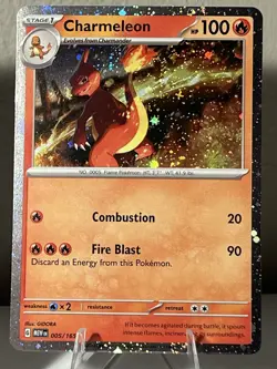 Pokemon TCG Charmeleon 005/165 Charmander 004/165 Cosmos Holo Promo SET NM - Image 2