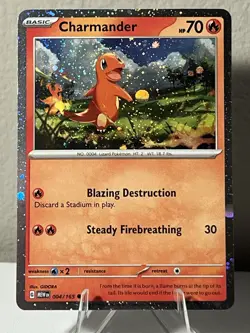 Pokemon TCG Charmeleon 005/165 Charmander 004/165 Cosmos Holo Promo SET NM - Image 4
