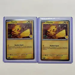 Pikachu 051 /162 Stamped 2026 Pokemon Day 30 Promo TCG - NM X2 - Image 1