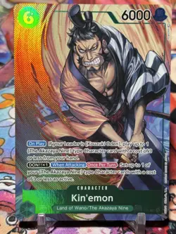 KIN'EMON - One Piece TCG OP01-040 - AA Alt Art Super Rare SR - Romance Dawn - Image 1