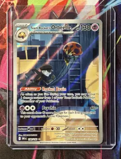 Pokemon TCG Team Rockets Orbeetle Destined Rivals 198/182 Illustration Rare Card - Image 1