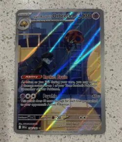 Pokemon TCG Team Rockets Orbeetle Destined Rivals 198/182 Illustration Rare Card - Image 1