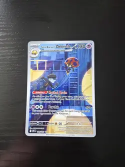 Pokemon TCG Team Rockets Orbeetle Card 198/182 Destined Rivals Illustration Rare - Image 1