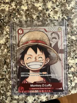 One Piece Monkey D Luffy P-001 Alt Art 25th Anniversary Promo MINT English - Image 1