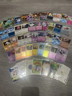 Bundle Of 45 Pokemon Cards Job Lot Mixture English /other Language - Image 1