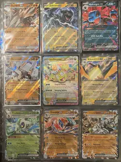 Lot of 45 Pokemon TCG 151 MEW BLK JTG PFL PRE SSP SCR & DRI Double Rare Ex Cards - Image 4