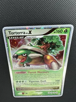 Pokemon Torterra LV. X 122/130 Diamond & Pearl Holo Rare LP - Image 2