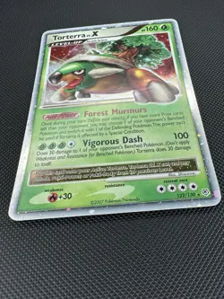 Pokemon Torterra LV. X 122/130 Diamond & Pearl Holo Rare LP - Image 3