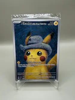 SEALED Van Gogh Pikachu With Grey Felt Hat SVP. Promo 085 Pokemon Card TCG - Image 1
