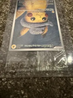 Pokemon Pikachu with Grey Felt Hat SVP 085 Van Gogh Promo Card - SEALED - Image 5