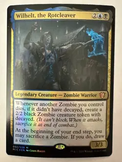 MTG Wilhelt the Rotcleaver #2 Commander: Innistrad: Midnight Hunt (MIC) Foil NM - Image 1