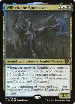Wilhelt, the Rotcleaver M Commander: Innistrad: Midnight Hunt 2 Foil NM - Image 3
