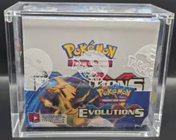 Pokemon XY Evolutions Booster Box Factory Sealed with Acrylic Casing! - Image 1