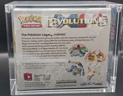 Pokemon XY Evolutions Booster Box Factory Sealed with Acrylic Casing! - Image 2