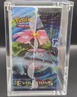 Pokemon XY Evolutions Booster Box Factory Sealed with Acrylic Casing! - Image 4
