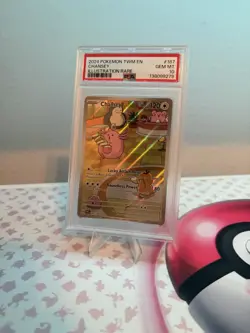 2024 Pokemon TWM En-Twilight Masquerade Illustration Rare #187 Chansey PSA 10 - Image 2