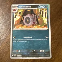 Pokemon TCG SV: Black Bolt Whirlipede 055/086 Master Ball Reverse Holo NM - Image 1