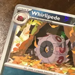 Pokemon TCG SV: Black Bolt Whirlipede 055/086 Master Ball Reverse Holo NM - Image 4
