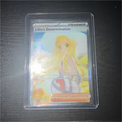 Pokemon Lillie's Determination Trainer Full Art Holo 184/132 Me01 Special Rare - Image 1