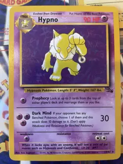 Pokemon TCG Hypno 23/62 Fossil Card NM - Image 2