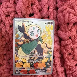 Pokemon TCG Meloetta 026 Me: Mega Evolution Promo Holo Illustration Rare Card - Image 1