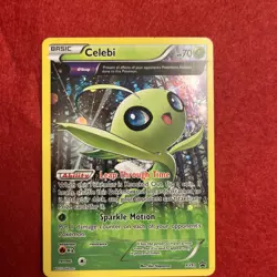 Celebi XY93 XY Full Art Black Star Promo Holo Pokemon Card LP - Image 1