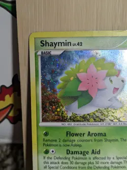 Shaymin 14/127 Platinum Holo Rare Pokemon Card 2009 Vintage TCG (MP) - Image 4