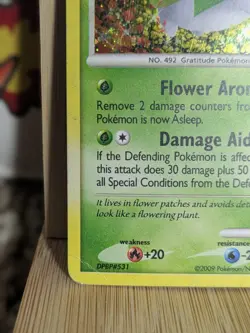 Shaymin 14/127 Platinum Holo Rare Pokemon Card 2009 Vintage TCG (MP) - Image 5