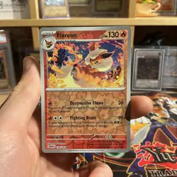 Pokemon Card Flareon Scarlet & Violet 151 Reverse Holo Rare 136/165 LP - Image 1